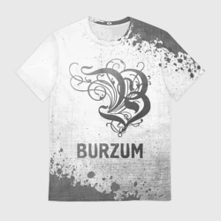 Мужская футболка 3D Burzum - white gradient