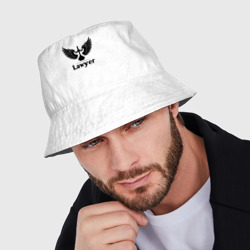 Мужская панама хлопок Адвокат с крыльями правосудия - фото 2