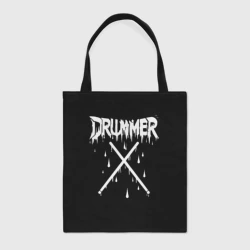 Шоппер BioNature Барабанщик с перекрещёнными палочками и каплями.