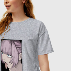 Женская футболка хлопок Oversize Песня ночных сов назуна нанакуса - фото 2
