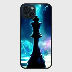 Чехол силиконовый для Apple iPhone 15 матовый Дымовая партия