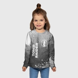 Детский лонгслив 3D Tomb Raider - grey gradient вертикально - фото 2