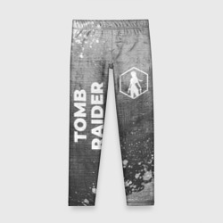 Детские леггинсы 3D Tomb Raider - grey gradient вертикально