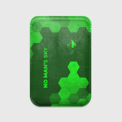 Картхолдер Magsafe магнитный No Man's Sky - green gradient вертикально