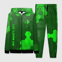 Женский костюм 3D No Man's Sky - green gradient вертикально