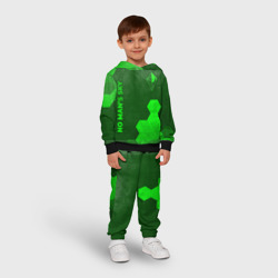 Детский костюм с толстовкой 3D No Man's Sky - green gradient вертикально - фото 2
