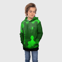 Детская толстовка 3D No Man's Sky - green gradient вертикально - фото 2