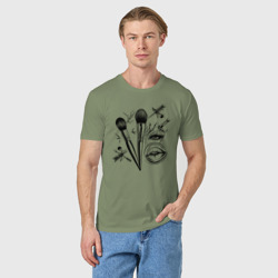 Мужская футболка хлопок Искусство макияжа - фото 2