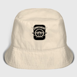 Детская панама хлопок Руль и надпись водитель