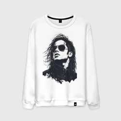 Мужской свитшот хлопок Силуэт Майкла Джексона