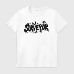 Мужская футболка хлопок Геодезист граффити