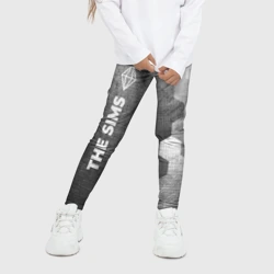 Детские леггинсы 3D The Sims - grey gradient по-вертикали - фото 2