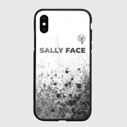 Чехол для iPhone XS Max матовый Sally Face - white gradient посередине