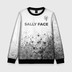 Детский свитшот 3D Sally Face - white gradient посередине