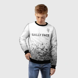 Детский свитшот 3D Sally Face - white gradient посередине - фото 2
