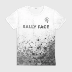 Женская футболка 3D Sally Face - white gradient посередине