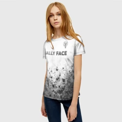 Женская футболка 3D Sally Face - white gradient посередине - фото 2