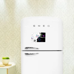 Магнитный плакат 3Х2 Неоновые брызги - жуткие улыбки - фото 2