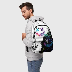 Рюкзак 3D Неоновые брызги - жуткие улыбки - фото 2