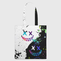 Шоппер 3D Неоновые брызги - жуткие улыбки