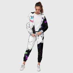 Женский костюм 3D Неоновые брызги - жуткие улыбки - фото 2