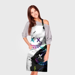 Фартук 3D Неоновые брызги - жуткие улыбки - фото 2