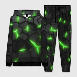 Женский костюм 3D Зеленая неоновая броня