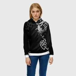 Женская толстовка 3D Верные спутники Одина - фото 2