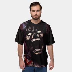 Мужская футболка oversize 3D Берсерк Гэтс в ярости - фото 2