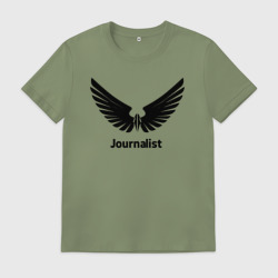 Мужская футболка хлопок Крылья журналиста