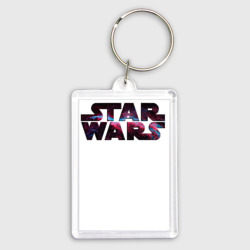 Брелок прямоугольный 35*50 Звёздные войны космическая надпись
