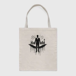 Шоппер BioNature Менеджер черной краской