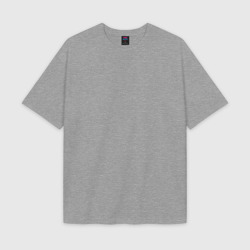 Мужская футболка Oversize хлопок texturе Меланж однотонная без дизайна