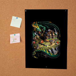 Постер Зеленый дракон оплота - Герои Меча и Магии 3 - фото 2