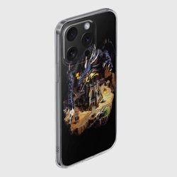 Чехол для iPhone 15 Pro силиконовый с защитой камеры Черный дракон темницы - Герои Меча и Магии 3 - фото 2