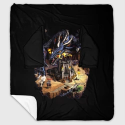 Плед с рукавами Черный дракон темницы - Герои Меча и Магии 3