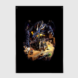 Постер Черный дракон темницы - Герои Меча и Магии 3