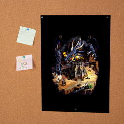 Постер Черный дракон темницы - Герои Меча и Магии 3 - фото 2