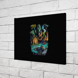 Холст прямоугольный Гидра хаоса крепости - Герои Меча и Магии 3 - фото 2