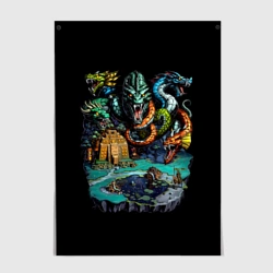 Постер Гидра хаоса крепости - Герои Меча и Магии 3