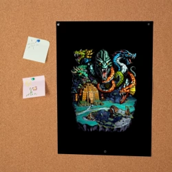 Постер Гидра хаоса крепости - Герои Меча и Магии 3 - фото 2