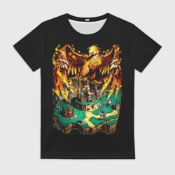 Женская футболка 3D Феникс сопряжения - Герои Меча и Магии 3