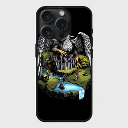 Чехол силиконовый для Apple iPhone 15 Pro Мax матовый Королевский грифон замка - Герои Меча и Магии 3