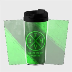 Термокружка-непроливайка Bullet For My Valentine - green gradient - фото 2