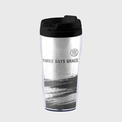 Термокружка-непроливайка Three Days Grace - white gradient посередине