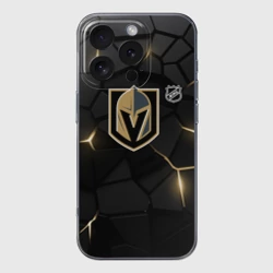 Чехол для iPhone 16 Pro Max силиконовый с защитой камеры Вегас Голден Найтс - НХЛ хоккей