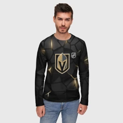 Мужской лонгслив 3D Вегас Голден Найтс - НХЛ хоккей - фото 2