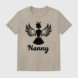 Мужская футболка хлопок Няня ангел