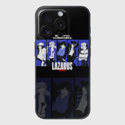 Чехол для iPhone 16 Pro силиконовый с защитой камеры Лазарь аниме сериал