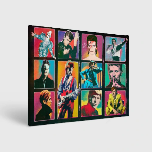 Холст прямоугольный David Bowie vintage collage
